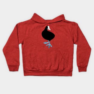 Common Coot - the abstract Bird Kids Hoodie